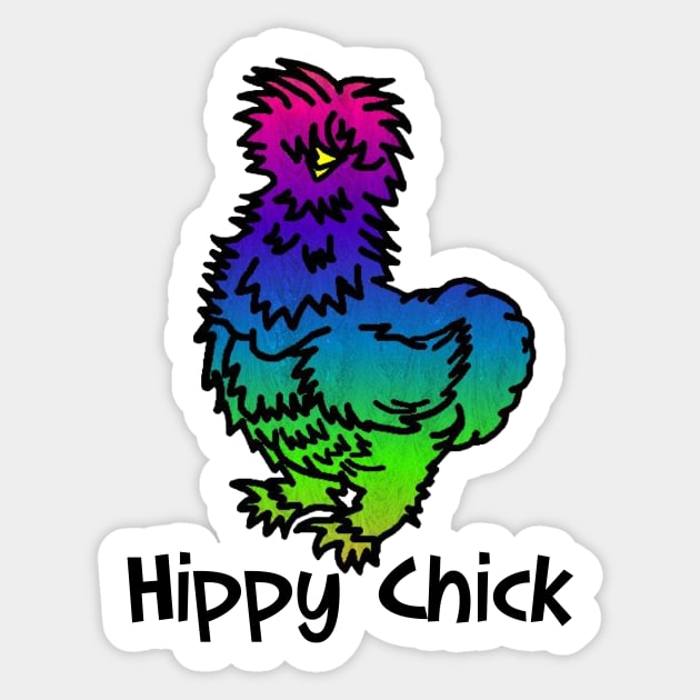 Tie dye Hippy Chick Sticker by imphavok